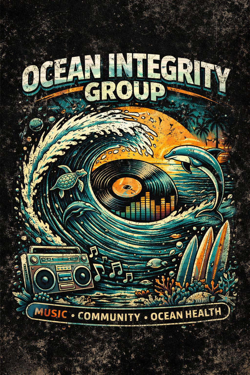Grunge Wave OIG tee